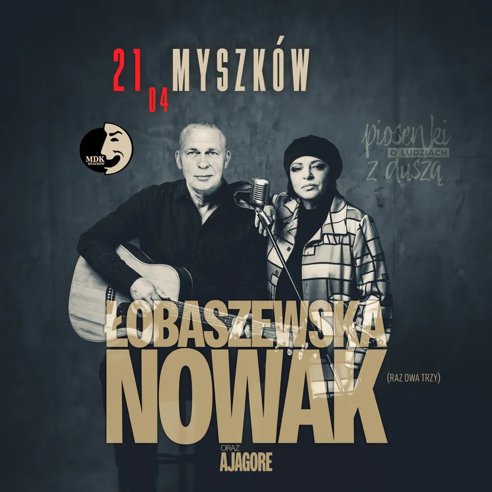 Koncert Grażyny Łobaszewskiej i Adama Nowaka w Myszkowie