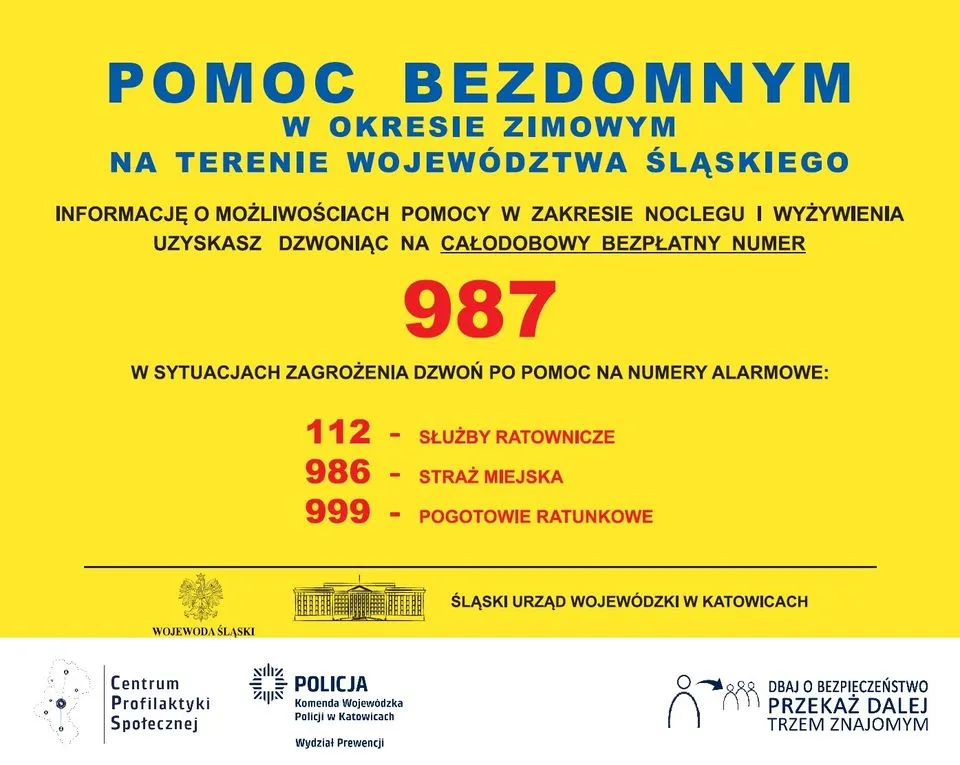 Spadające temperatury - pamiętajmy o osobach bezdomnych