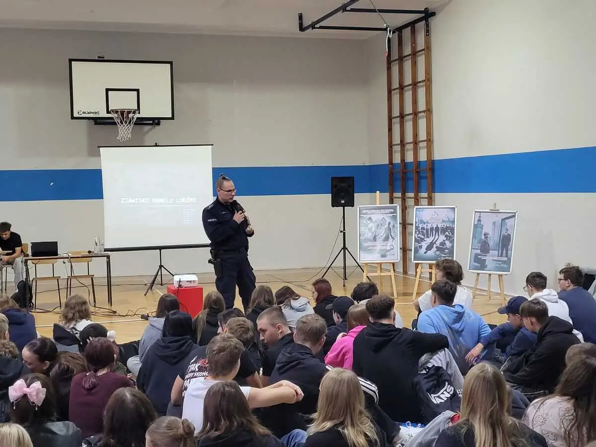 Edukacja na temat handlu ludźmi w Myszkowie