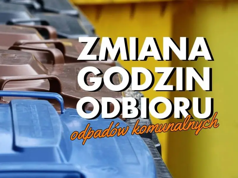 Zmiana godzin odbioru odpadów komunalnych w odpowiedzi na wysokie temperatury