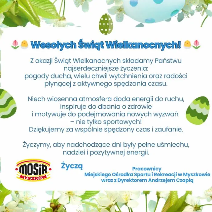 Życzenia z okazji Świąt Wielkanocnych