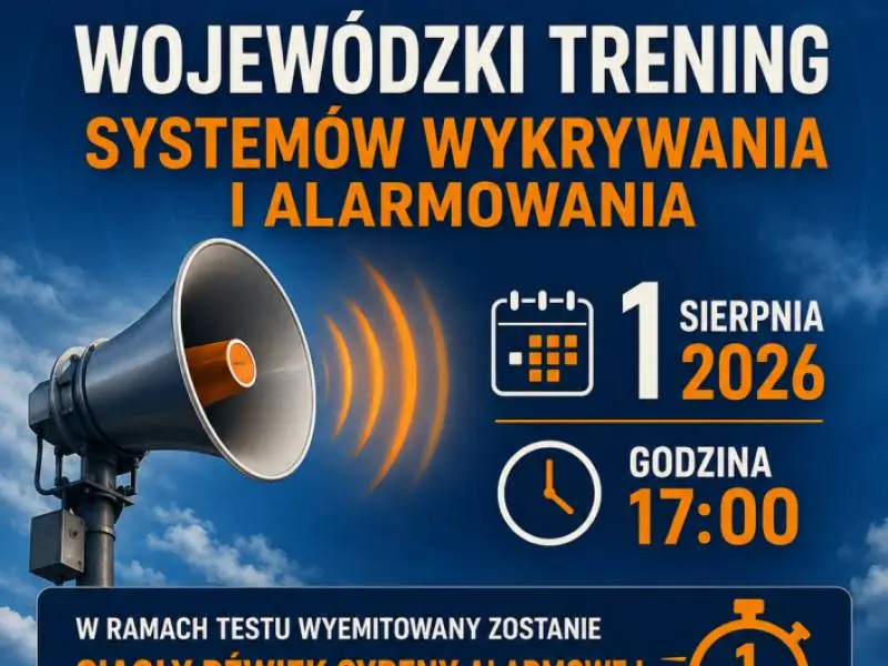 Test syren alarmowych planowany na 1 sierpnia 2026 roku