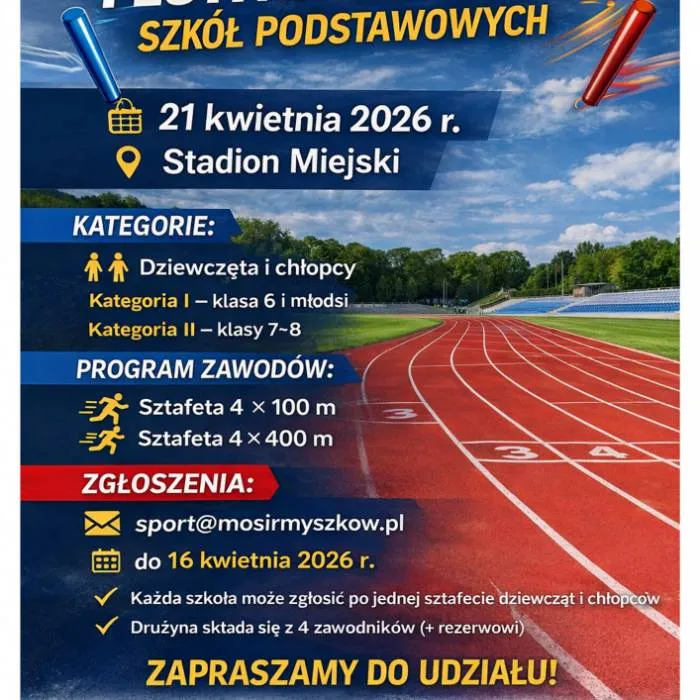 Festiwal Sztafet Szkół Podstawowych w Powiecie