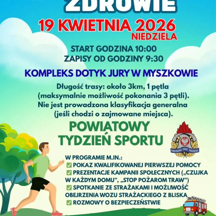 4. Bieg po Zdrowie – wydarzenie dla aktywnych w Myszkowie