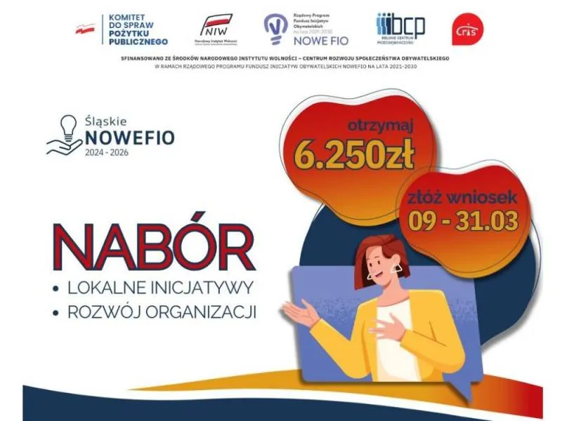 Konkurs grantowy Śląskie NOWEFIO 2024-2026 - nabór wniosków