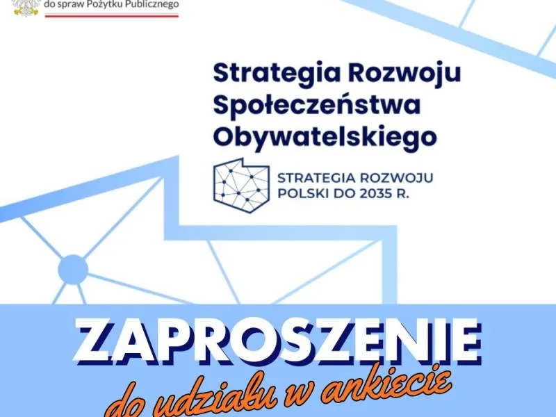 Ankieta dotycząca Strategii Rozwoju Społeczeństwa Obywatelskiego