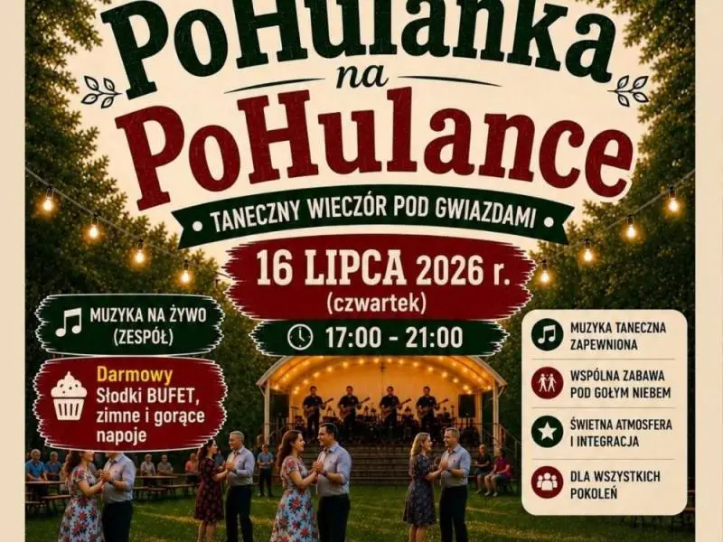 Rozpoczyna się cykl plenerowych potańcówek „PoHulanka na PoHulance”