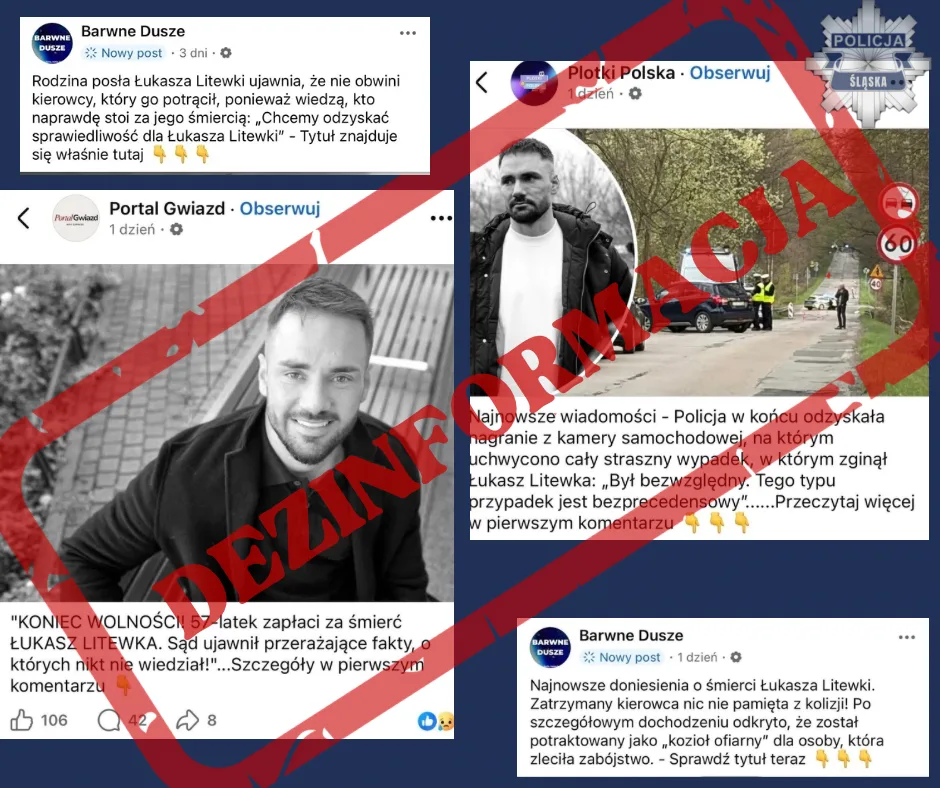 Apel o zaprzestanie dezinformacji dotyczącej wypadku posła