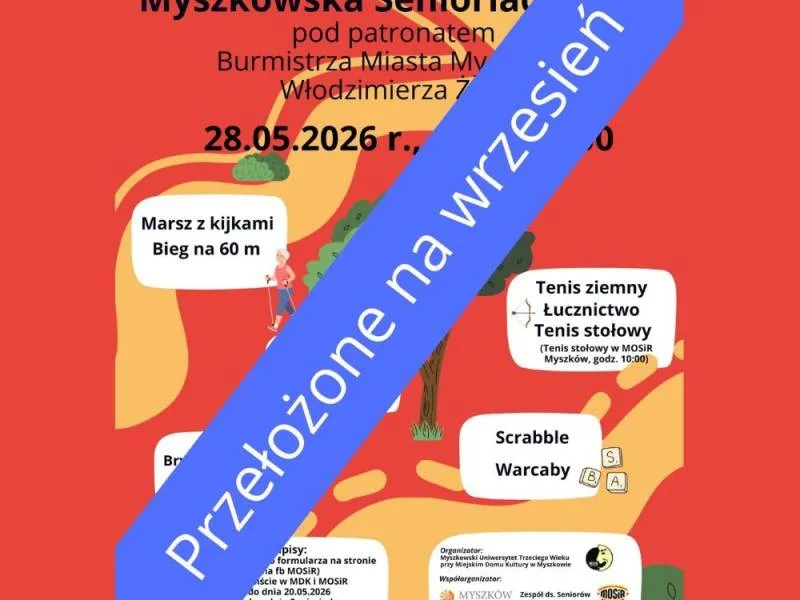 Przeniesienie Myszkowskiej Senioriady 2026