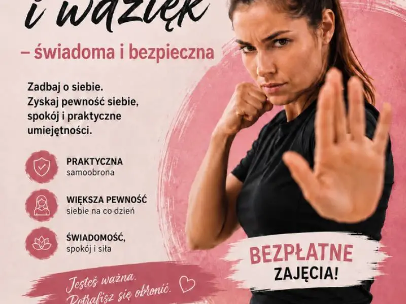 Bezpłatny kurs samoobrony dla kobiet w Myszkowie